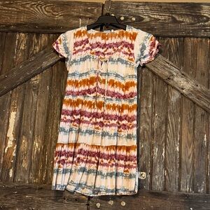 True Craft Tie-Dye Short Sleeve Dress